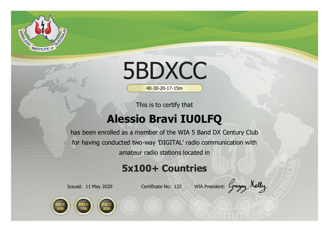 5BDXCC Digital - 800 #122